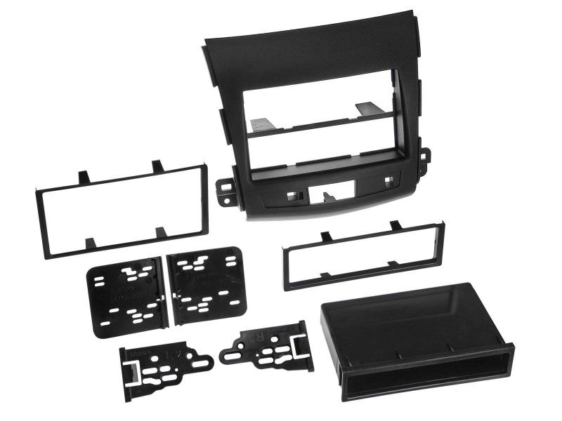 Radioblende für Citroen C-Crosser (V), 2-DIN mit Fach, schwarz, Bj. 07/2007 - 03/2013 von ACV