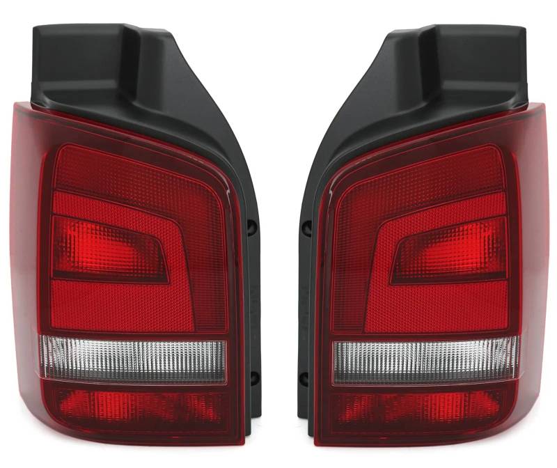 Rückleuchten Heckleuchten Rot / Schwarz LINKS + RECHTS für VW T5 Facelift ab 09/2009- von AD TUNING GmbH & Co. KG