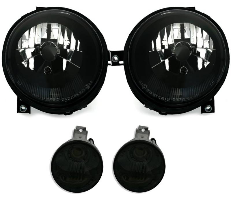 Depo Scheinwerfer + Frontblinker im Set Klarglas Schwarz von AD Tuning GmbH & Co. KG