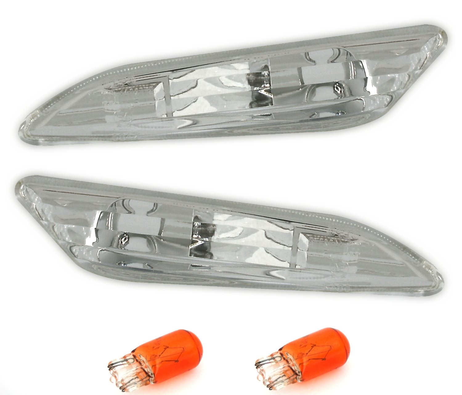 AD Tuning GmbH & Co. KG 960001 Seitenblinker Set, Klarglas Chrom von AD Tuning GmbH & Co. KG