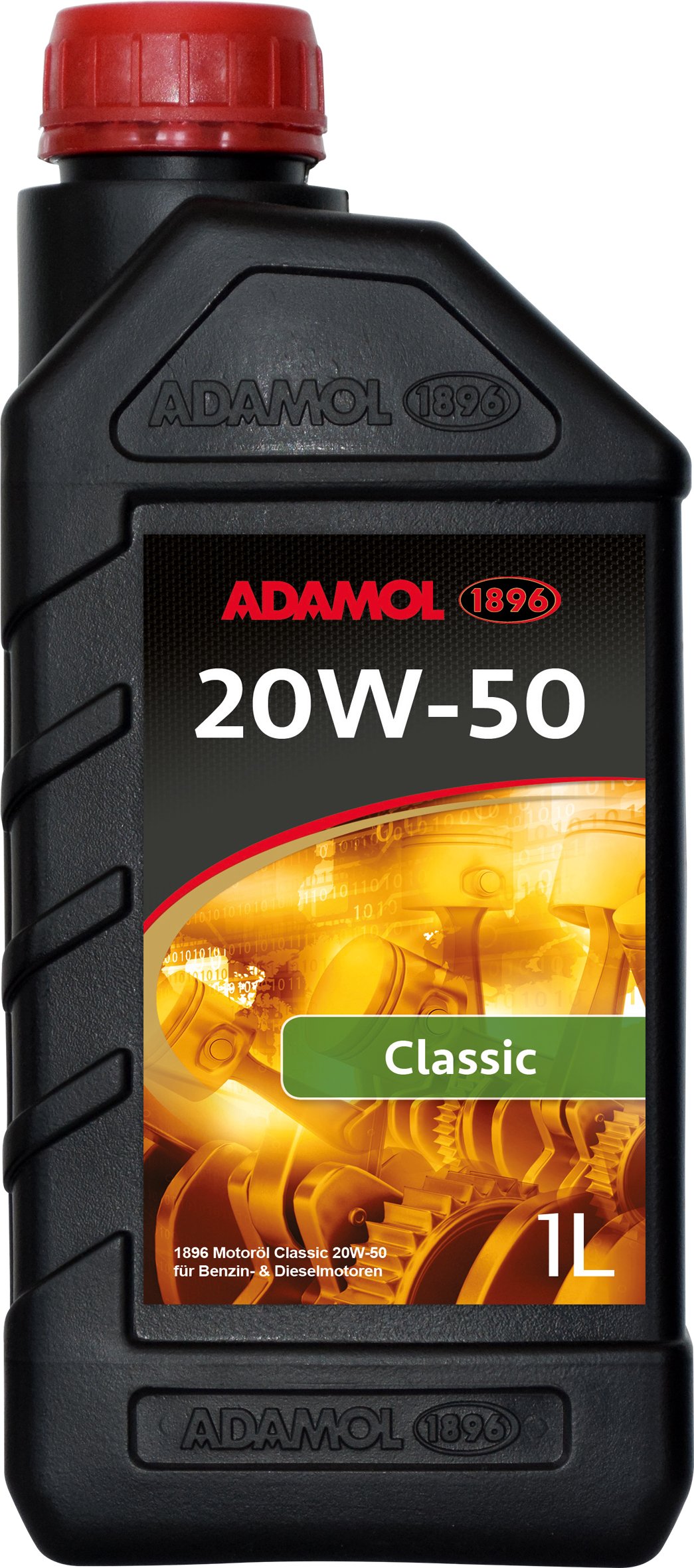 ADAMOL 1896 01180640 Classic Motorenöl 20W-50, 1L von ADAMOL 1896