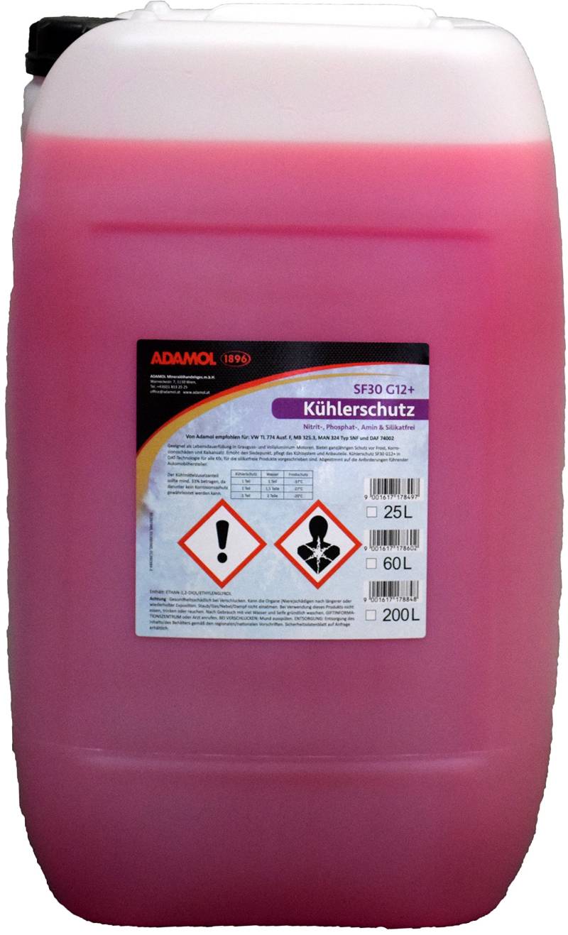 ADAMOL 1896 01260349 Kühlerschutz SF30 G12+ 25L von ADAMOL 1896