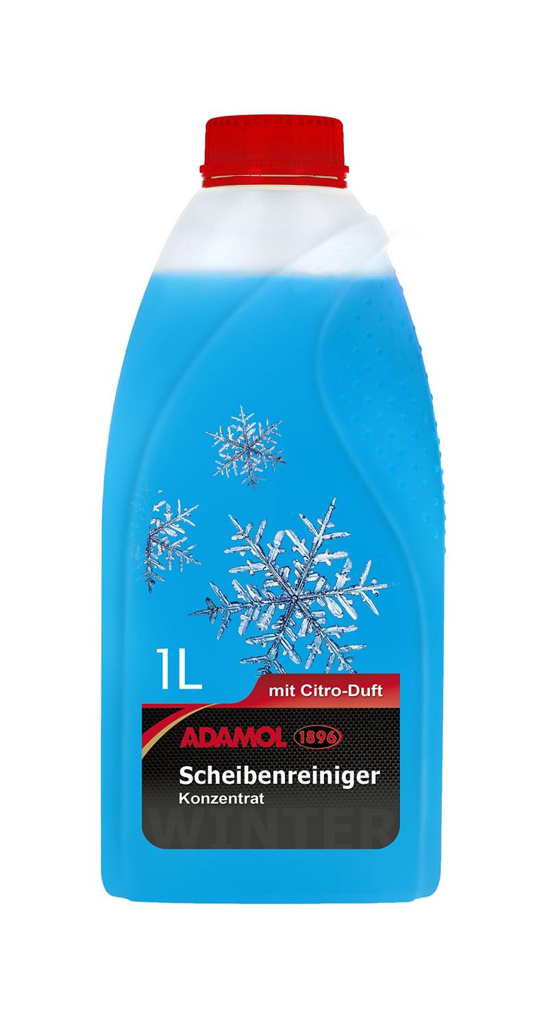 ADAMOL 1896 01260730 Scheibenfrostschutz Konzentrat mit Citrus-Duft, 1 L von ADAMOL 1896