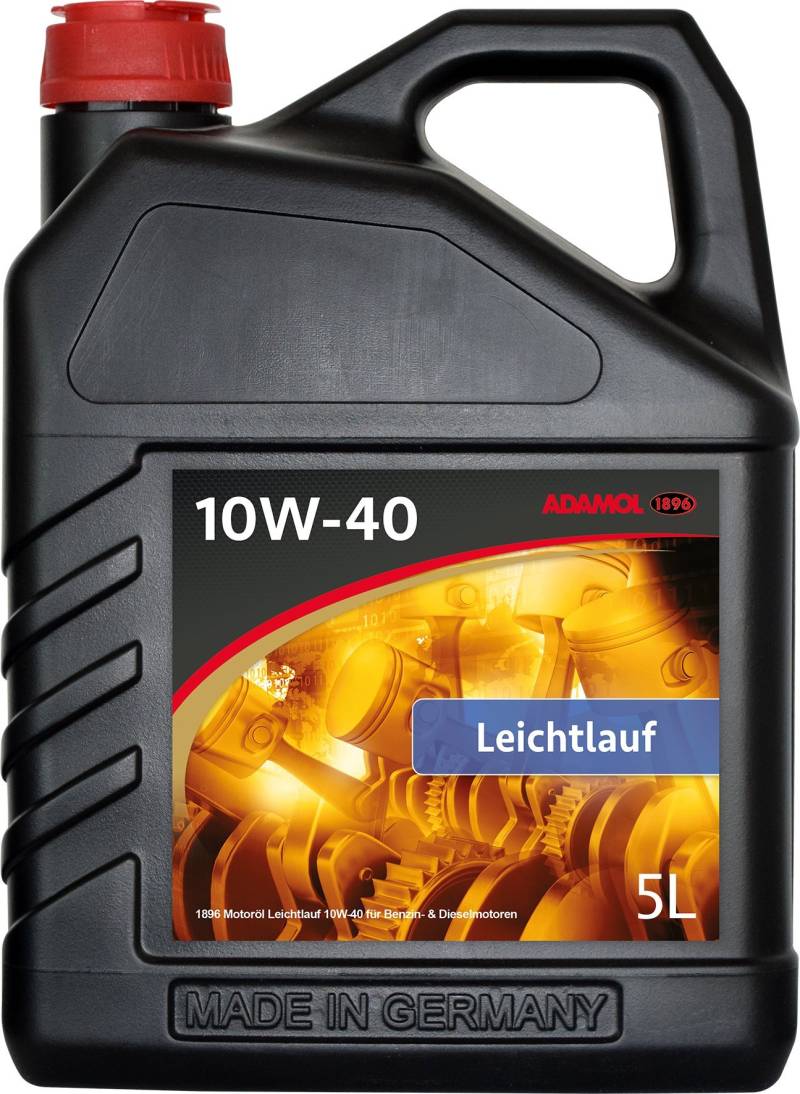 ADAMOL 1896 1180239 Motorenöl 10W-40 Leichtlauf, 5 Liter von ADAMOL 1896