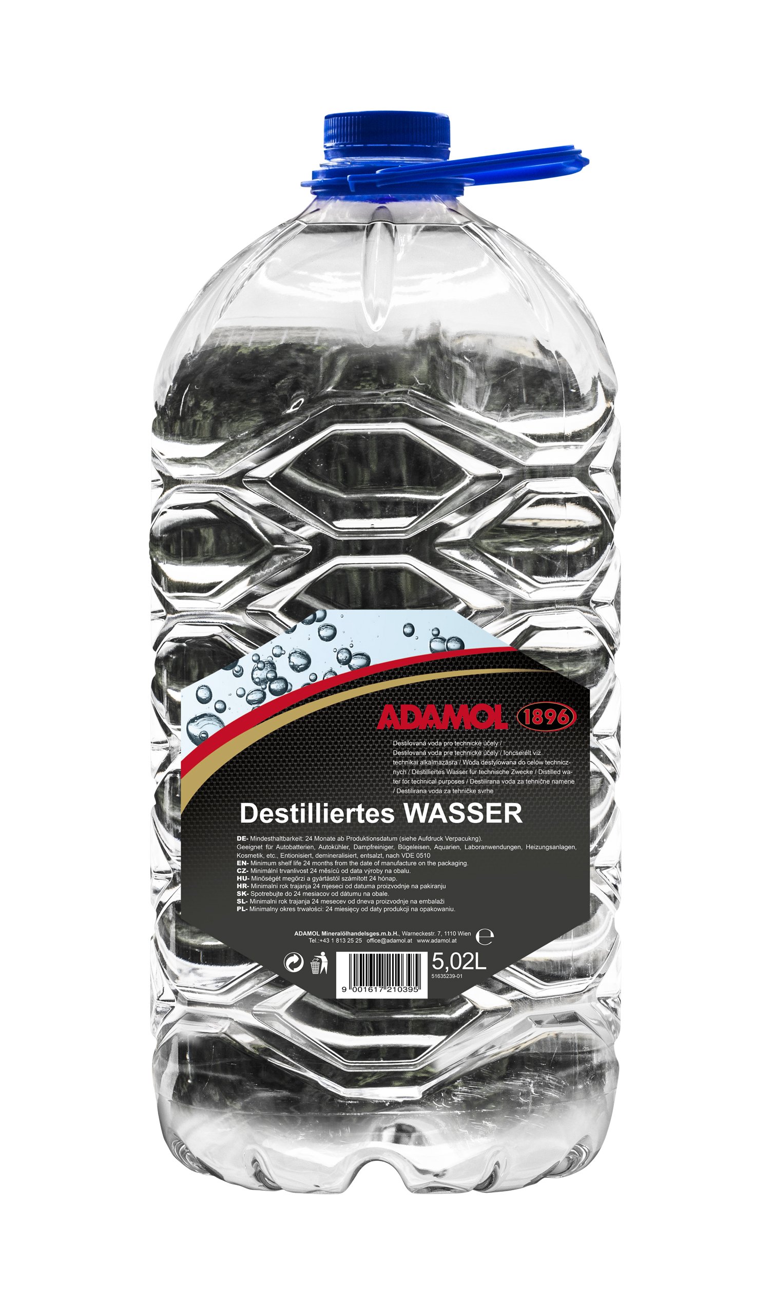 ADAMOL 1896 51635239 Destilliertes Wasser 5.02 L von ADAMOL 1896