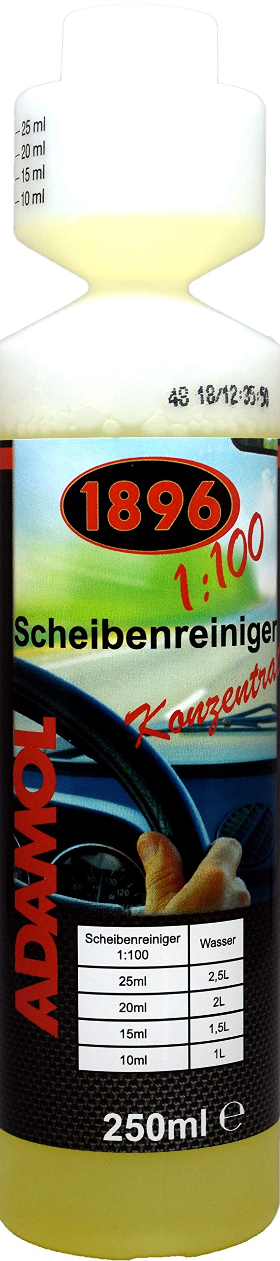 Scheibenreiniger Konzentrat 1:100 250ml von ADAMOL 1896