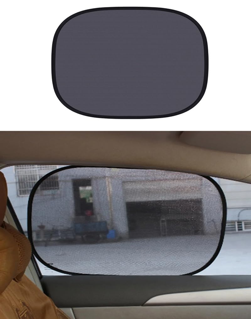 1Stück Auto Seitenfenster Sonnenschutz für Tesla SUV Model X/Model Y, Universelle Sonnenschutz Auto Seitenscheibe Auto Zubehör,A Transparent-44X36CM von ADDUE