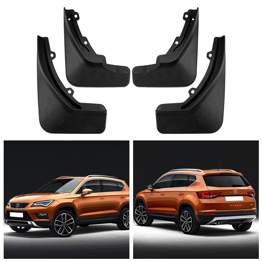 Auto Schmutzfänger Spritzlappen Spritzschutz für SEAT Ateca 2016-2023 4 Stück von ADDUE