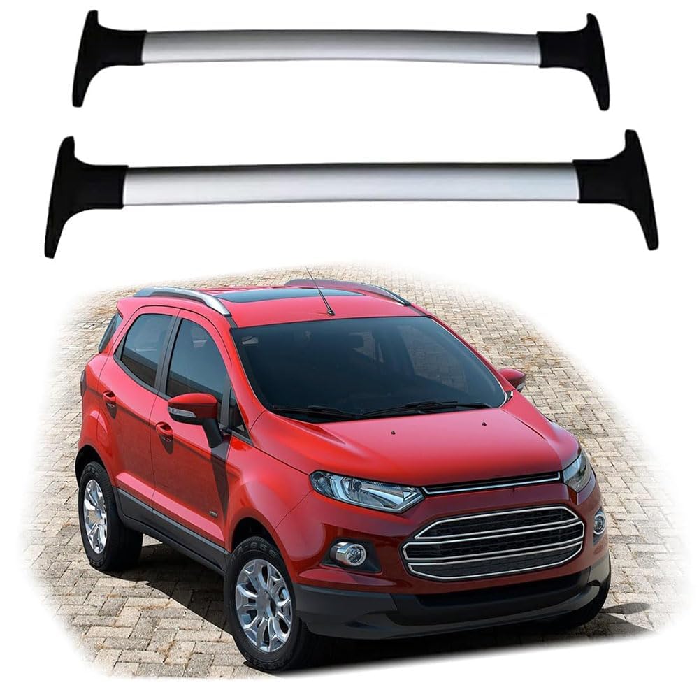 Dachträger-Querstangen Dachträger für 2 offene Dachrelings für Ford Ecosport 2013 2014 2015 2016 2018 2019 2017 2020 Aluminiumlegierung DachbüGel Gepäckträger 2 Pieces,1 von ADDUE