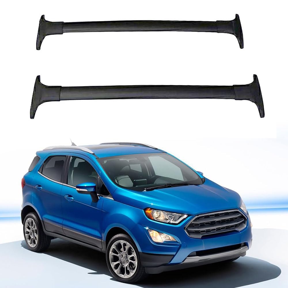 Dachträger-Querstangen Dachträger für 2 offene Dachrelings für Ford Ecosport 2013 2014 2015 2016 2018 2019 2017 2020 Aluminiumlegierung DachbüGel Gepäckträger 2 Pieces,2 von ADDUE