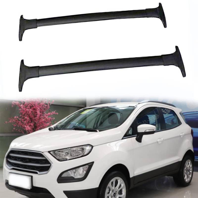 Dachträger-Querstangen Dachträger für 2 offene Dachrelings für Ford Ecosport 2013 2014 2015 2016 2018 2019 2017 2020 Aluminiumlegierung DachbüGel Gepäckträger 2 Pieces von ADDUE