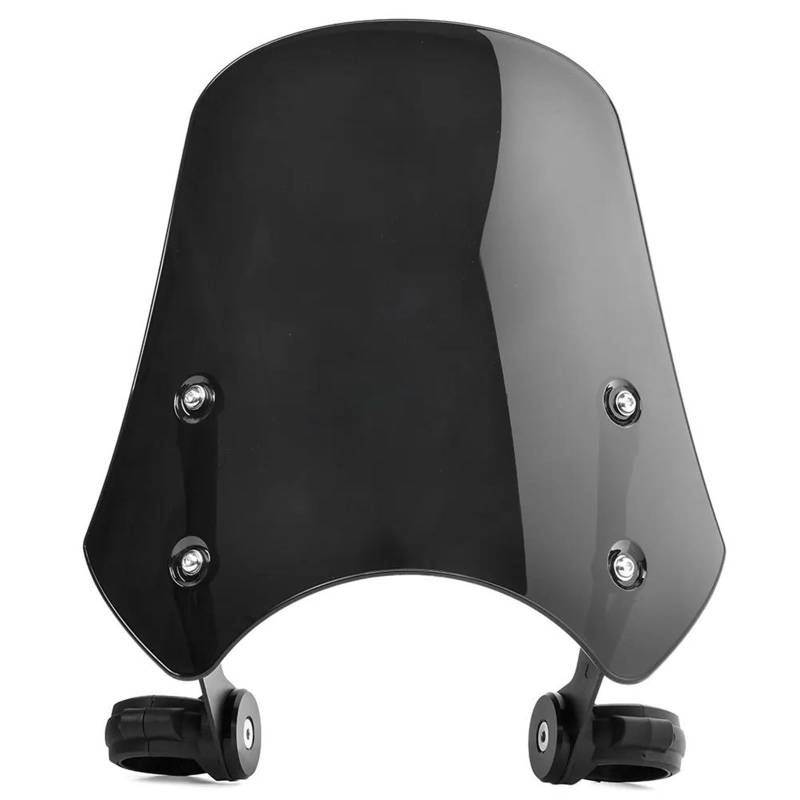 Moto Windschild Für Dyna Für Softail Für FXDF Motorrad Zubehör Windschutz Windschutz Fliegengitter Windabweiser Scheinwerfer Halterung Mit Halterung Windschutz Motorrad Windschild (Farbe : Smoke) von ADDUE