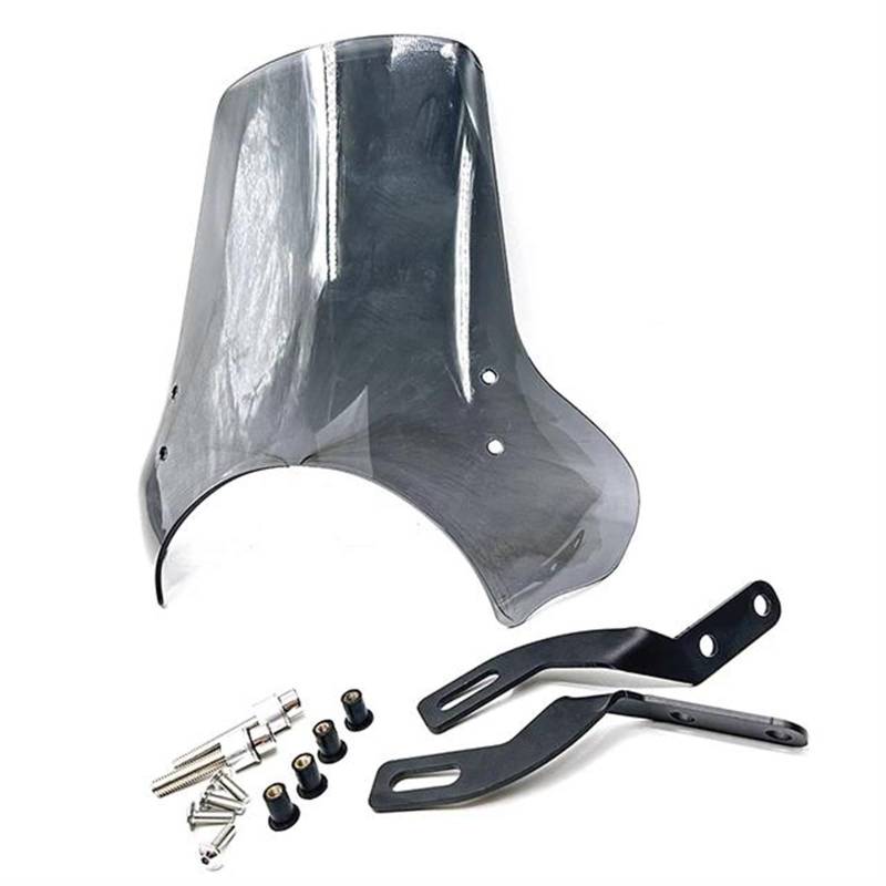 Moto Windschild Für Himalayan Für Scram 411 Für Scram411 2022 2023 Motorrad Windschutzscheibe Abdeckung Mit Zubehör Motorrad Deflektor Windschutz Motorrad Windschild (Farbe : Gray) von ADDUE