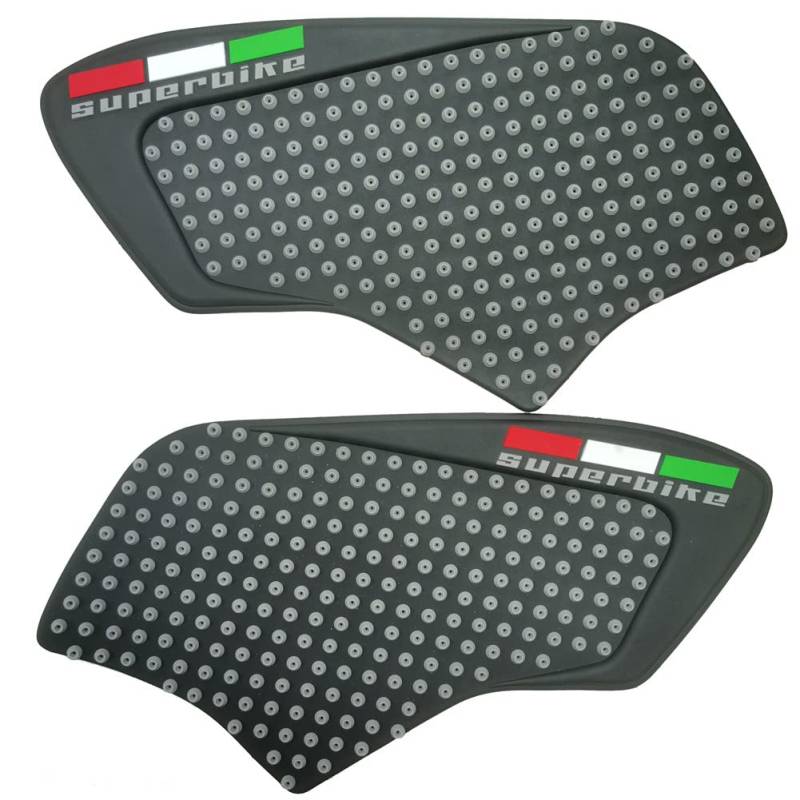 Motorrad Benzin Tank Gasoline Tank Pad Traktion Side Gas Fuel Knee Grip Gleitschutz Aufkleber Kompatibel mit Ducati Superbike Monster 696 796 1200 848 Street Fighter M1100 1200 EVO S4RS Multistrada von ADEADE