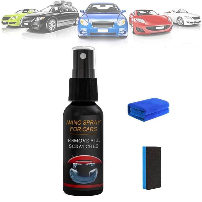 ADFUGE Nurafix Auto Spray Kratzer Entfernen, Auto Kratzer Entfernen Spray,Nurafix Nano-Auto Spray,Nurafix Nano Auto-Kratzerentferner,Nurafix Auto Spray Kratzer Entfernen Remove All Scratches (1Stück) von ADFUGE