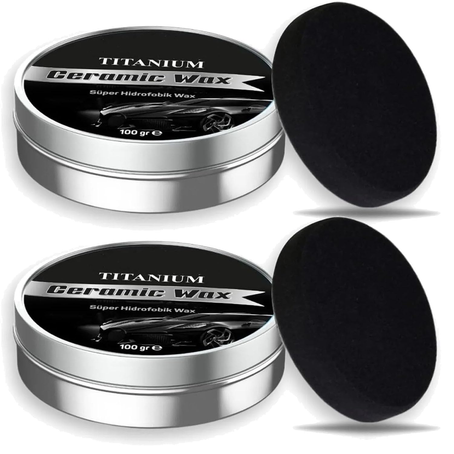 Altinoran Titanium Ceramic Wax, Altinoran Car Care Polish,Altinoran Ceramic Wax,Altinoran Car Wax Ceramic Coating, Auto Car Scratch Repair Remover Wax Paste Polish Vehicle Paint Care (2pcs) von ADFUGE