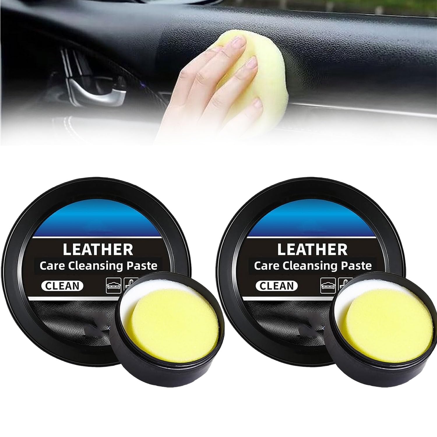 Leather Maintenance Cream for Cars,Leather Maintenance Cream,Leather Repair Kit Car Interior, Leather Care Cleaning Paste, Leader Cleaning and Care Cream & Cleaning Paste for Leather Care (300g) von ADFUGE