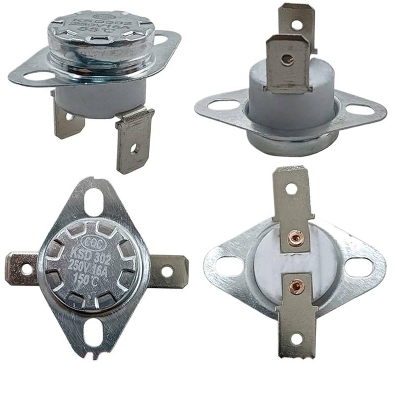 50 Stücke Thermostat KSD302/KSD301 40-300C 16A250V Keramik 40C 60C80C 100C 120C 150C 200C 250C 300C 350 grad NC-16A-Bend Fuß(135C) von ADGVECNF