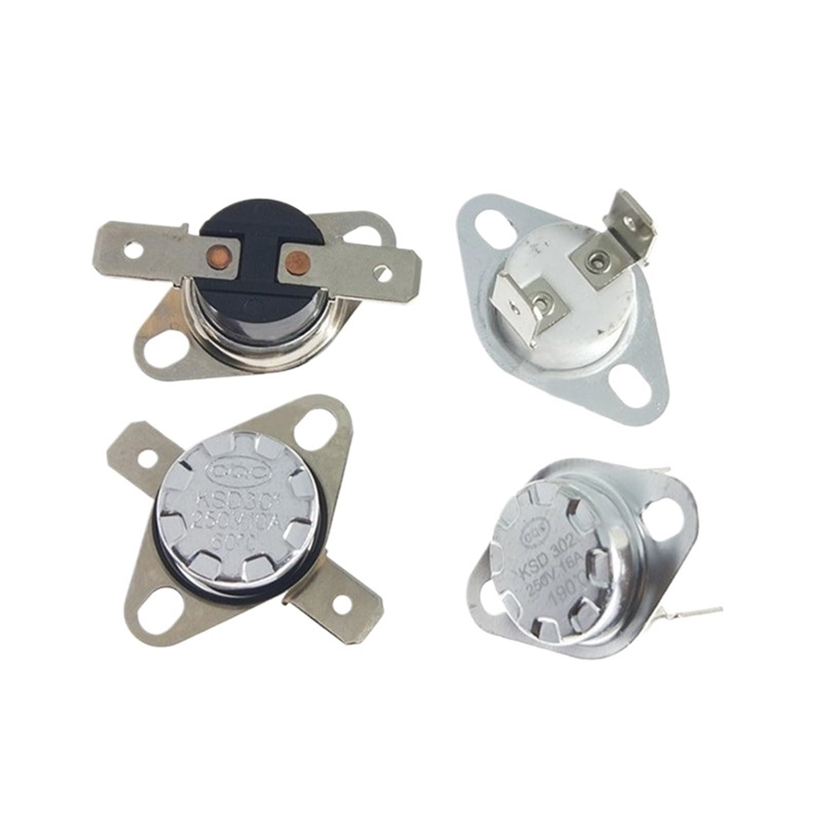 KSD301-10A-NO 40-300 Grad 10A 250 V Normalerweise geschlossener offener Temperaturschalter Thermostat 45 °C 75 °C 85 °C 90 °C 135 °C 220 °C 300 °C 1 Stück(260C) von ADGVECNF