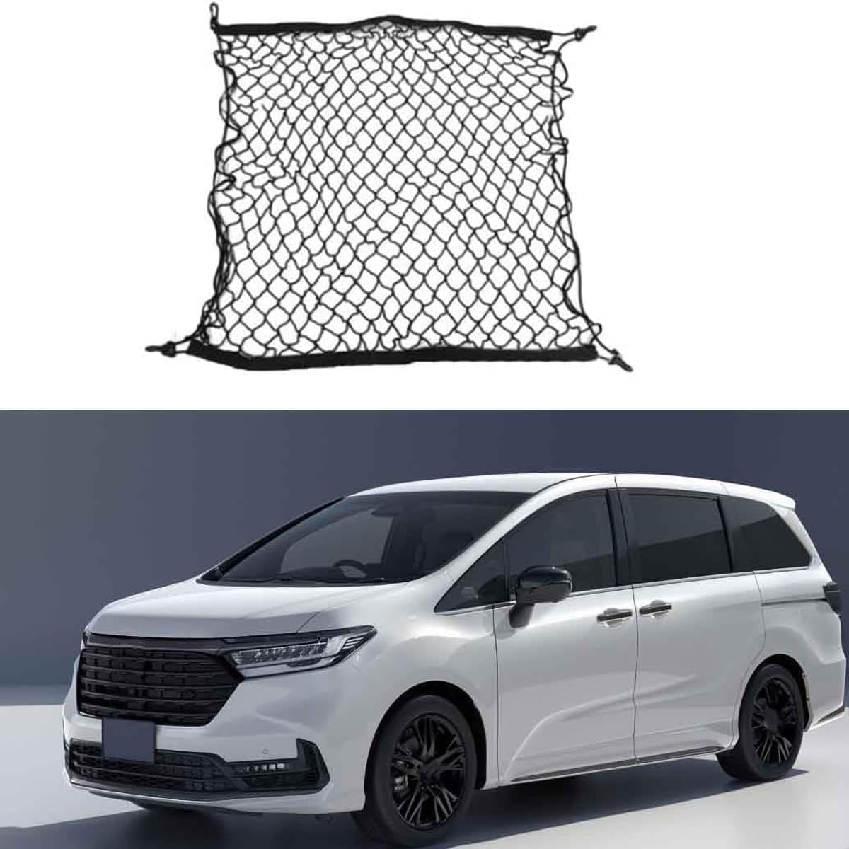 Auto Kofferraumnetz für Honda Odyssey 2004-2024, Strapazierfähige Verschleißfestigkeit Hohe Tragfähigkeit Schutznetz von ADHD