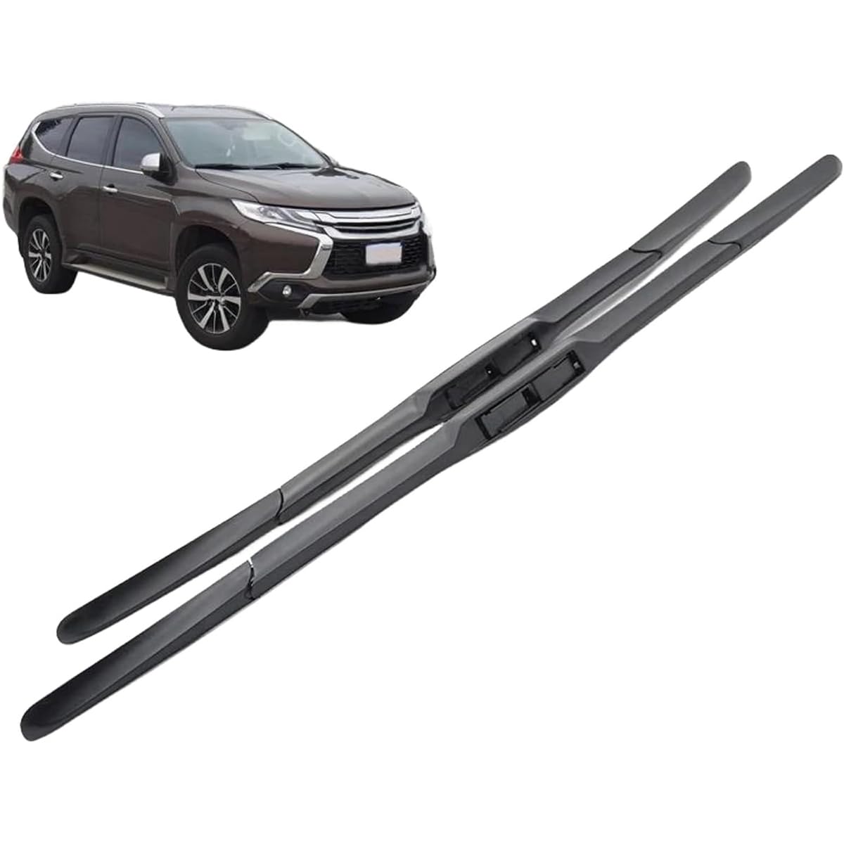Auto Scheibenwischer für Mitsubishi Pajero Montero Shogun Sport 2015-2023 22"+18", Dauerhaft Fenster Wischer Auto Optimale Wischleistung Ersatz Teile von ADHD