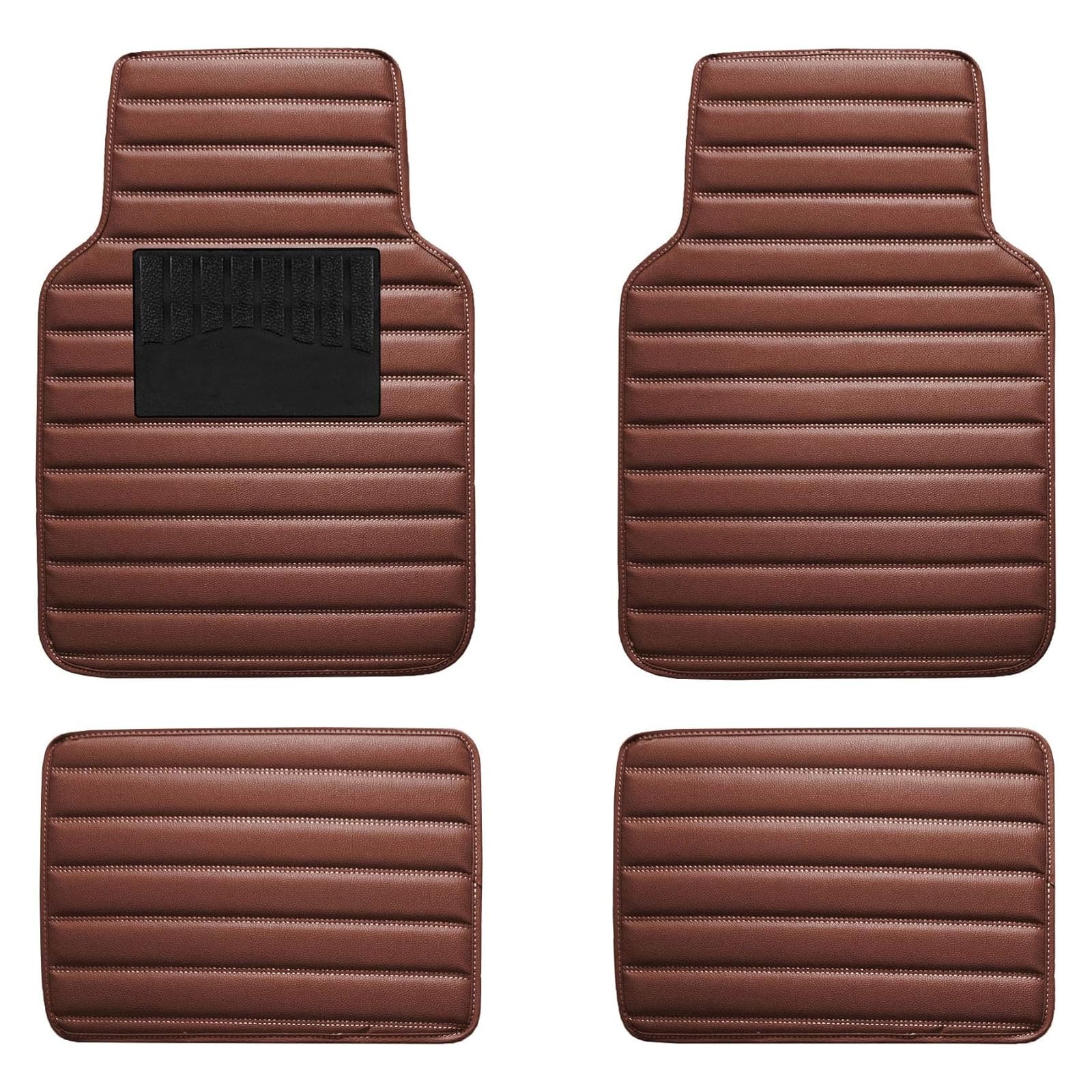 4 Stück Auto Fußmatten Leder Nach Maß für BMW X7 G07 (7seats) 2018-2023(RHD), Antirutschmatten Teppiche Benutzerdefinierte Vorne Hinten Wasserdicht Matten Allwetter,C von ADZLBSHA
