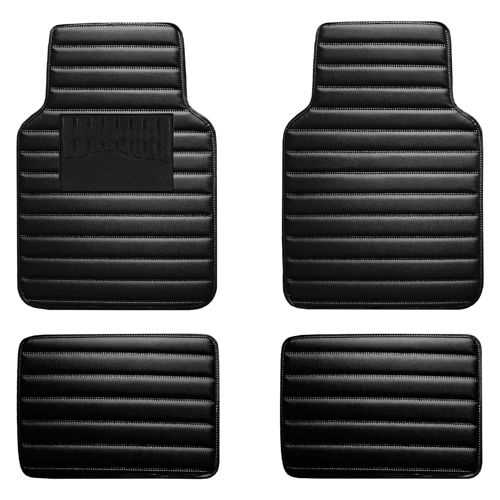 4 Stück Auto Fußmatten Leder Nach Maß für Suzuki Swift 2017-2023, Antirutschmatten Teppiche Benutzerdefinierte Vorne Hinten Wasserdicht Matten Allwetter,B von ADZLBSHA