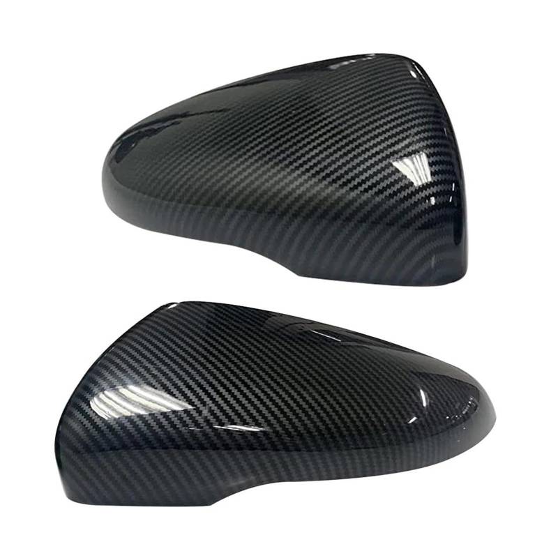 Rückspiegel Abdeckung 2PCS ABS Ersatz Carbon Rück Seite Spiegel Abdeckungen Kappe für VW für Golf/für GTI für MK6 2009-2013 5K0857537 Auto Spiegelkappen von ADZXDW