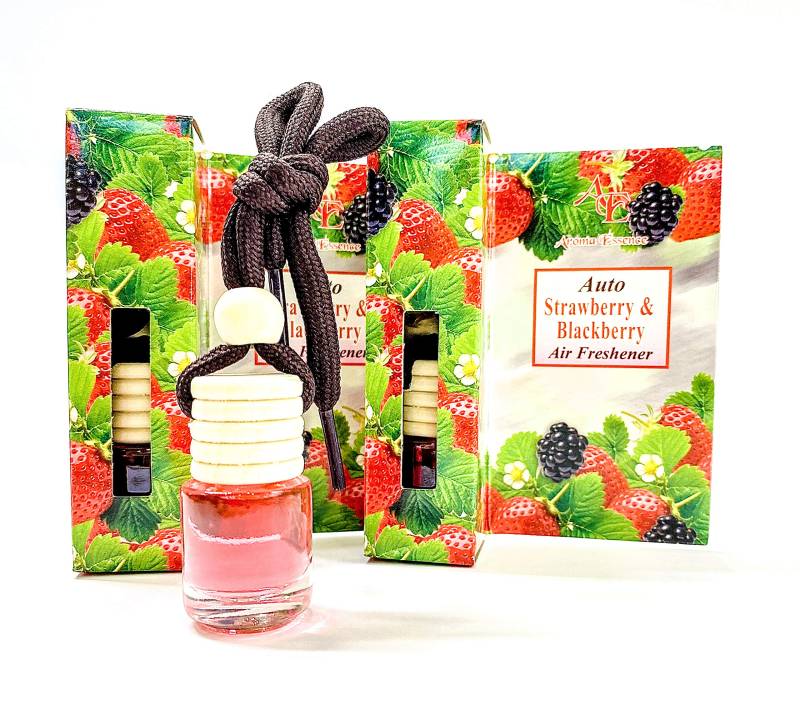 Erdbeere & Brombeer Auto Duft, Lufterfrischer Auto, lufterfrischer, autopflege, Auto parfüm, autopflege Set 2 Stück von AE Aroma Essence