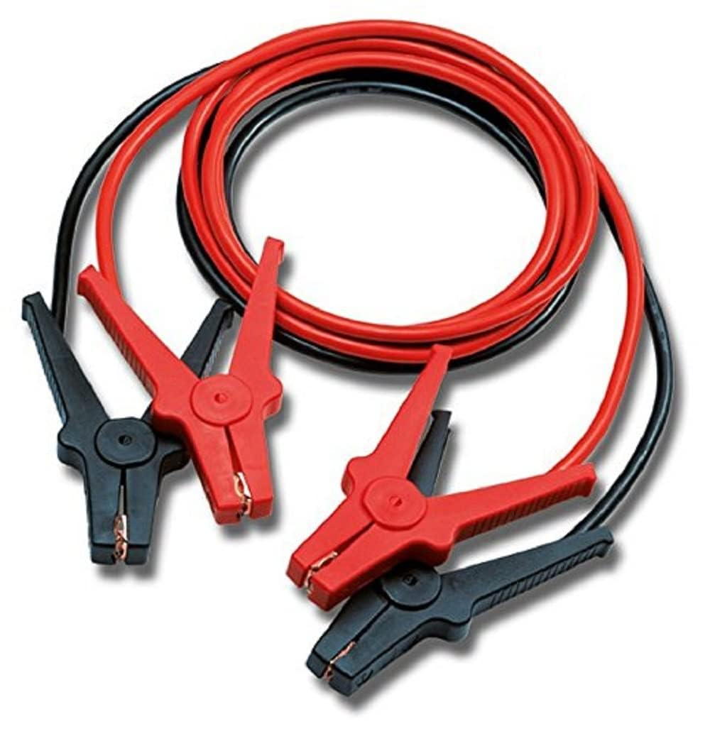 AEG Automotive 97203 Starthilfekabel SK 16 "Alu-Tec", für 12 Volt und 24 Volt, in Aufbewahrungstasche, 2 x 3m, DIN 72553, Red & Black von AEG