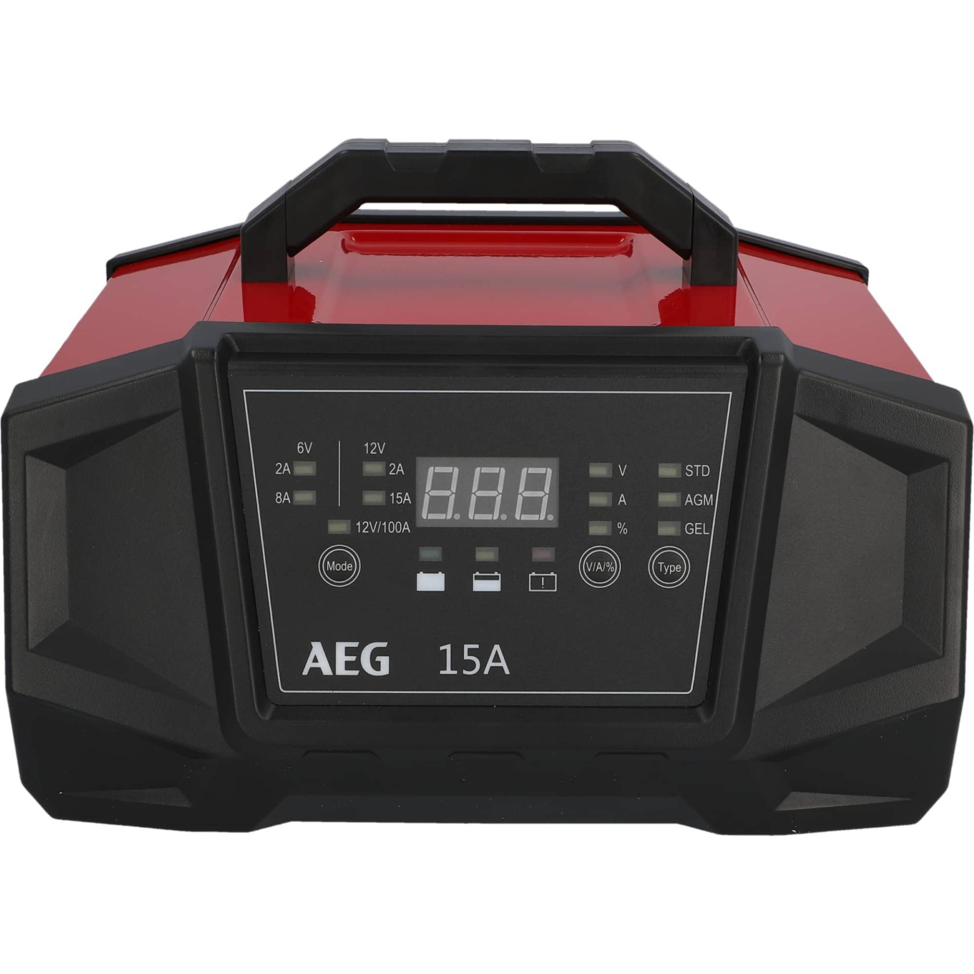 AEG 158009 Werkstatt-Ladegerät WM Ampere für 6 und 12 Volt Batterien, mit Autostart-Funktion, CE, IP 20, 15 A von AEG