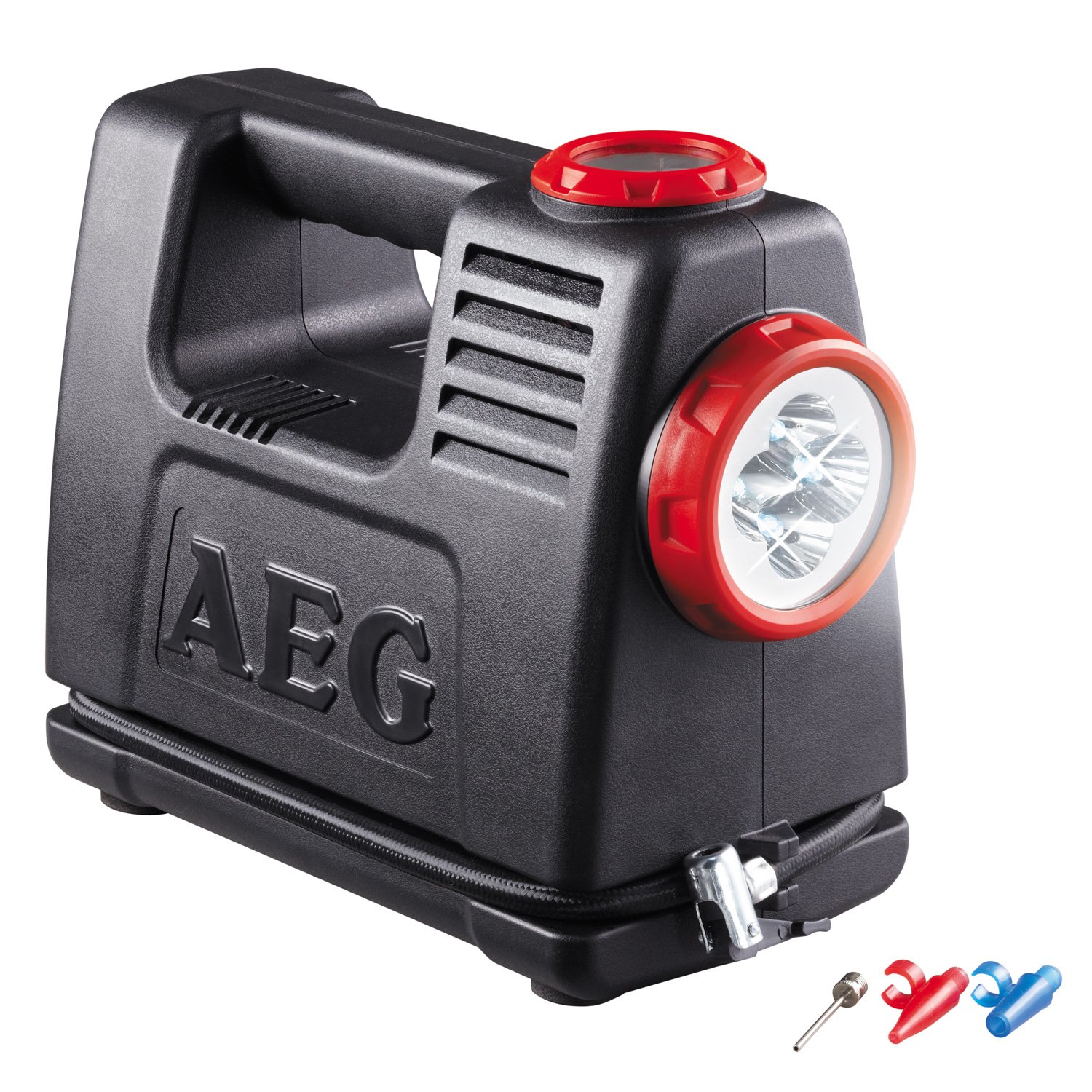 AEG 97180 Akku Luft- und Energiestation LA 10, mobile Stromquelle mit 12 und 230 Volt Adapter, maximal 10 bar von AEG