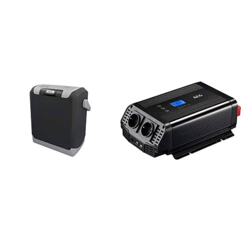 AEG Automotive Thermoelektrische Kühl- und Warmhaltebox KK 14 Liter, 12 Volt & AEG Spannungswandler Sinus 600W von AEG