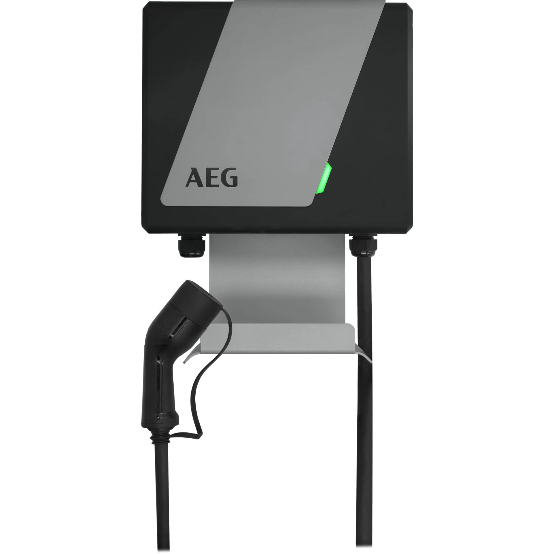 AEG Wallbox WB 22 PRO, Ladestation für Elektro/Hybrid-Autos, 22 kW 400 V, KfW-förderfähig (440 & 441), mit Schutzschalter (RCCB Typ A) und DC-Fehlstromerkennung, 3-phasig, 5m Ladekabel, Typ 2 Stecker von AEG