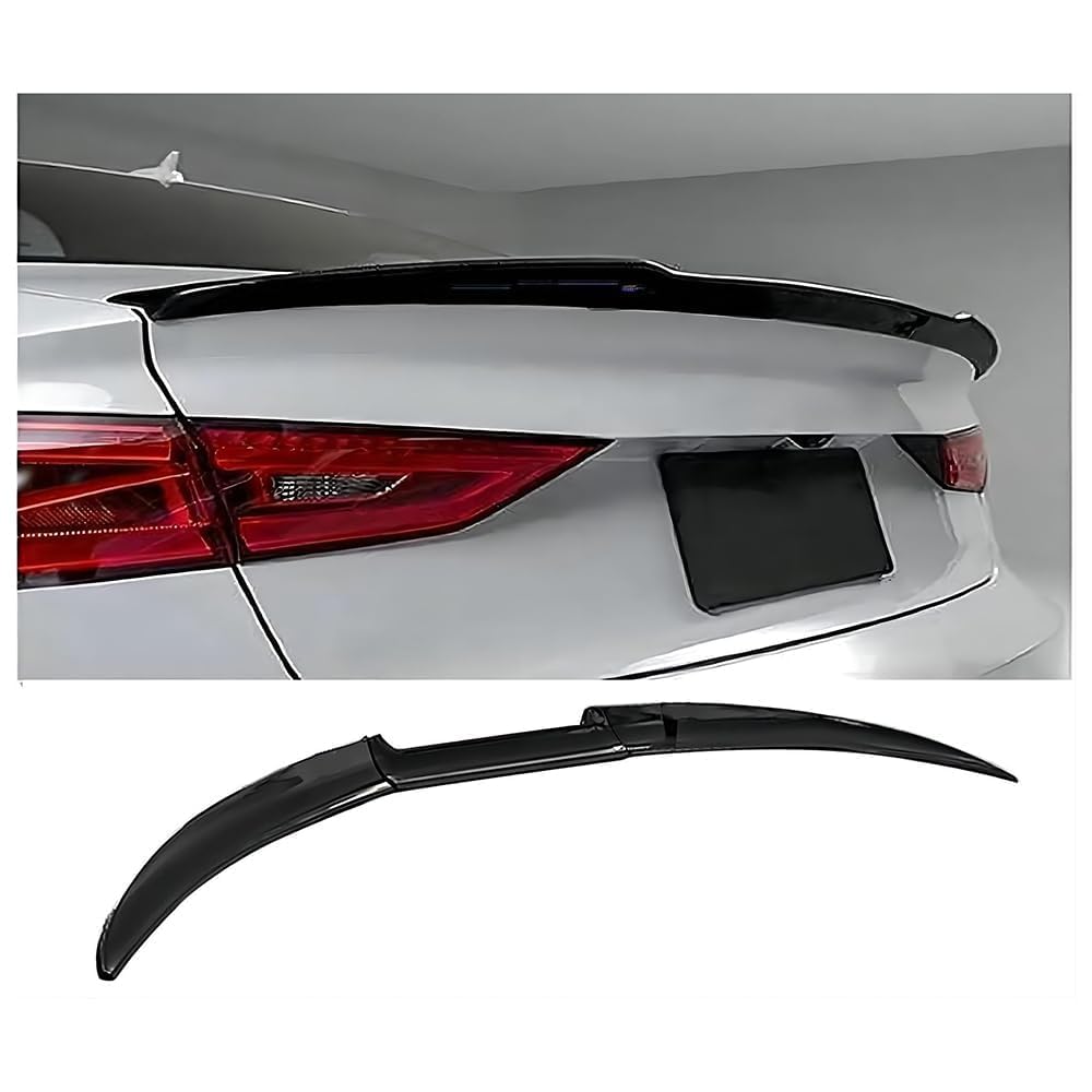 AEQTUDCB Auto Heckspoiler, für Audi A5 Coupe (F5) 2016-2023 Dachspoiler Heckflügel Flügel Lippe Schwanz Spoiler Flügel Kofferraumspoiler Hinterer Styling Armaturen,Glossy Black von AEQTUDCB