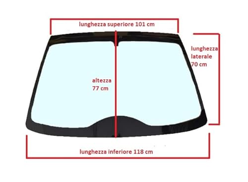 0041082 FARBIGE WINDSCHUTZSCHEIBE AUS KRISTALLLIGIER BE TWO BE UP Universal von AERREAUTO Ricambi per Minicar