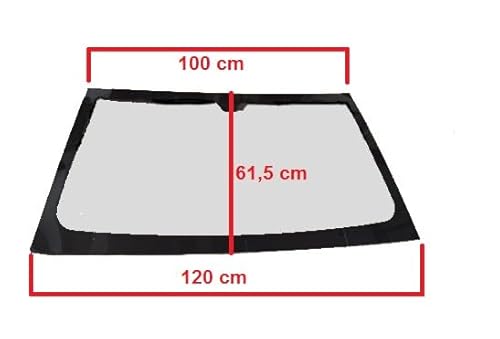 1400610 Windschutzscheibe Glas vorne farbig Microcar M8 von AERREAUTO Ricambi per Minicar