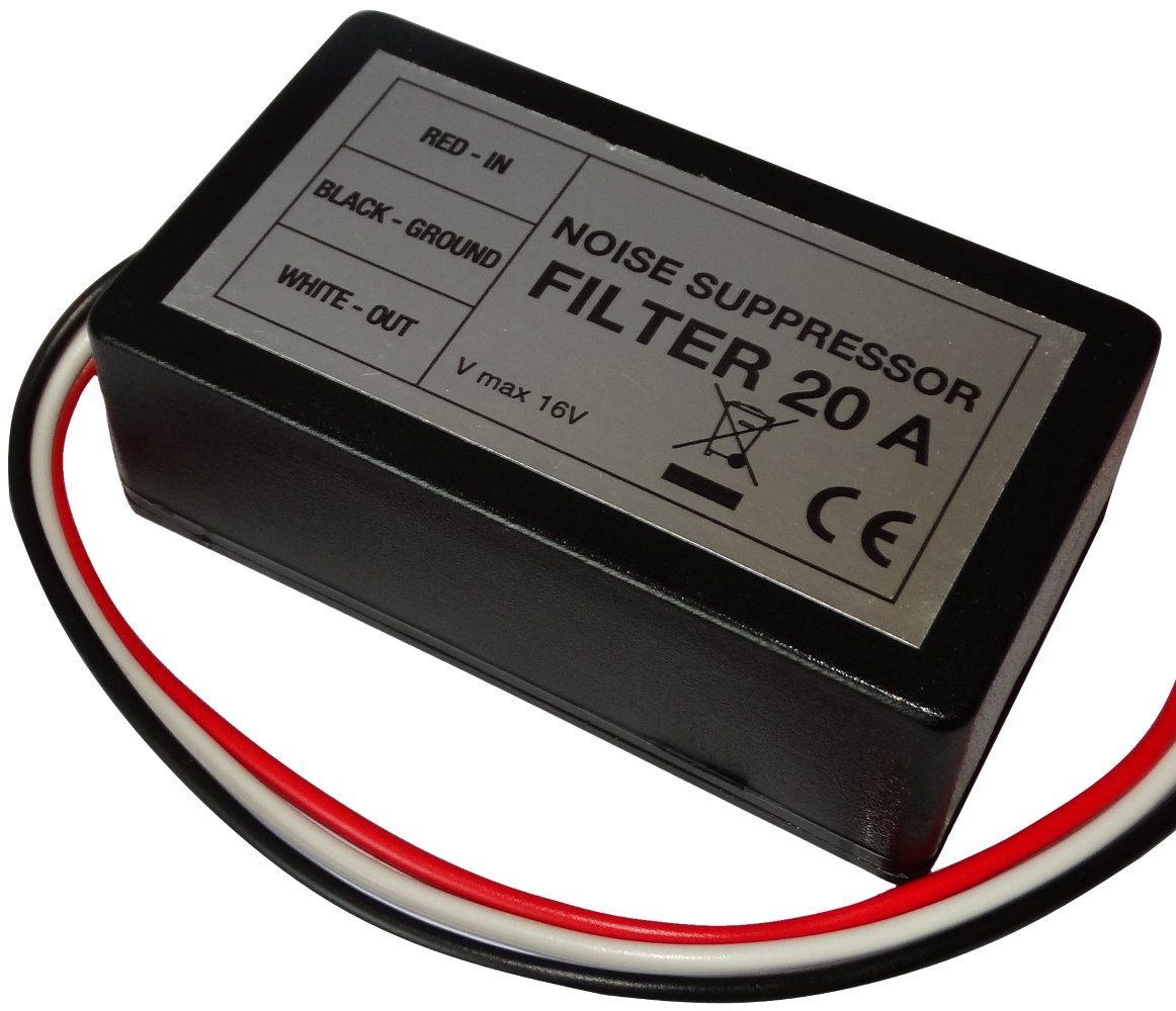 AERZETIX - C12405 - Entstörfilter - 20A - 12V - Auto - Ton - Autoradio von AERZETIX