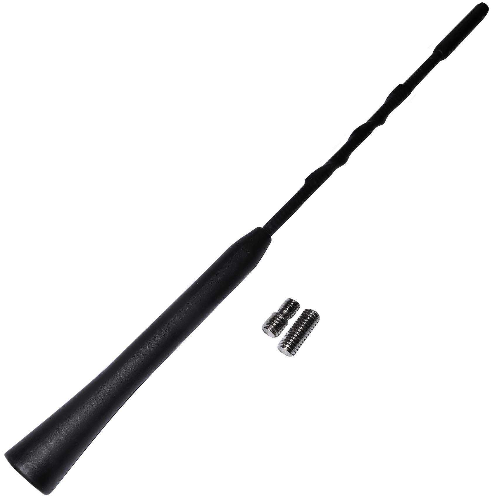 Aerzetix: Universal Auto Antenne Spitze Funkantennenstrang 24cm Gewinde M5 M6 C17617 von AERZETIX