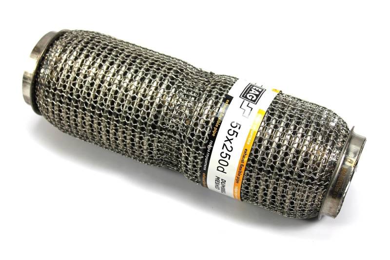 EAG Flexstück Flexrohr (55x250mm) Auspuffrohr - Interlock und Außen-Gestrick (dumbbell meshed) von AET AUTOTEILE