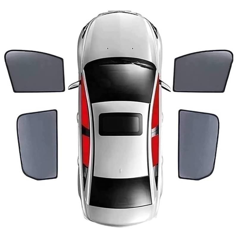 UV Schutz Einfache Installation Jalousien Markise Baby Auto Fenster Sonnenschutz, für Audi A6L C7 2012-2018,D von AETATBYB
