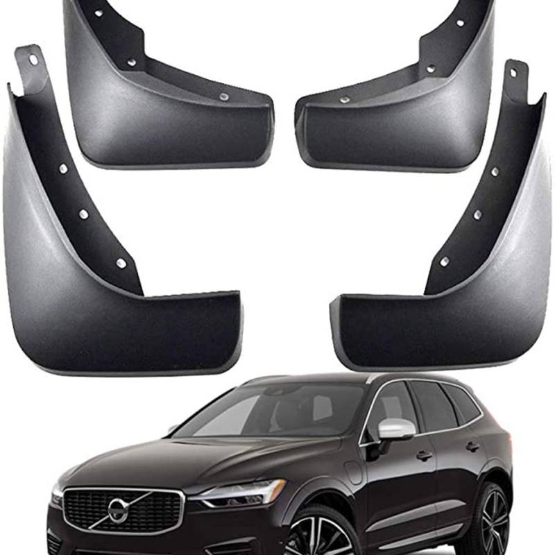 AEVEILS 4-Teilige Vordere Und Hintere Schmutzfänger,FüR Volvo XC60 Sports R-Design 2018-2020 2019, KotflüGelzubehöR FüR Spritzschutz von AEVEILS