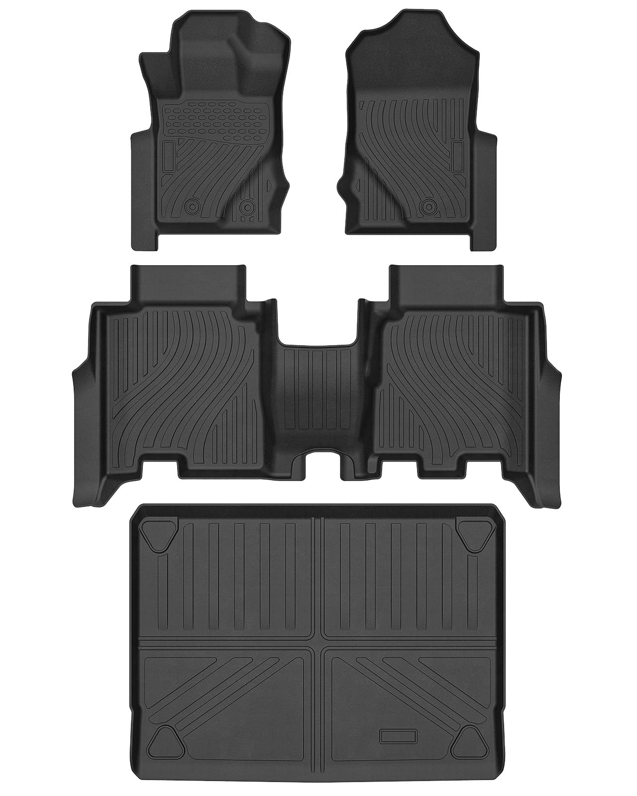 Fußmatten für Ford Bronco 4-Türer 2021-2023, Allwetterschutz, 4-teiliges FloorLiner Combo Set von AEagle