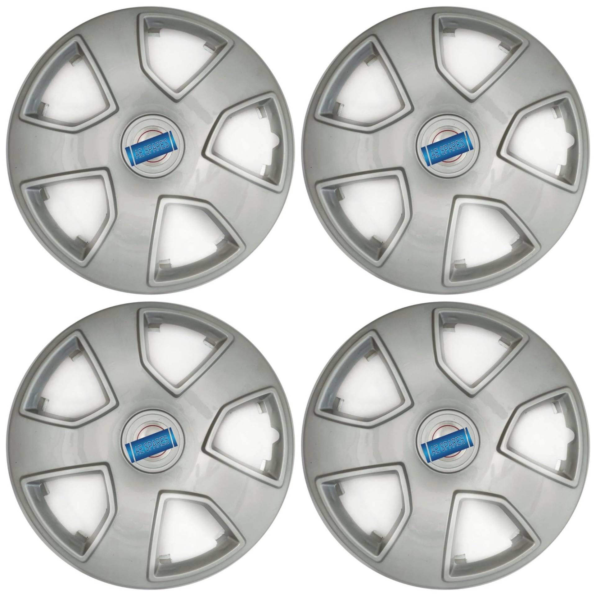 AEspares 4 x Nabenkappen Radkappen Kunststoff Silber 43,2 cm kompatibel mit Mahindra Scorpio T1 von AEspares