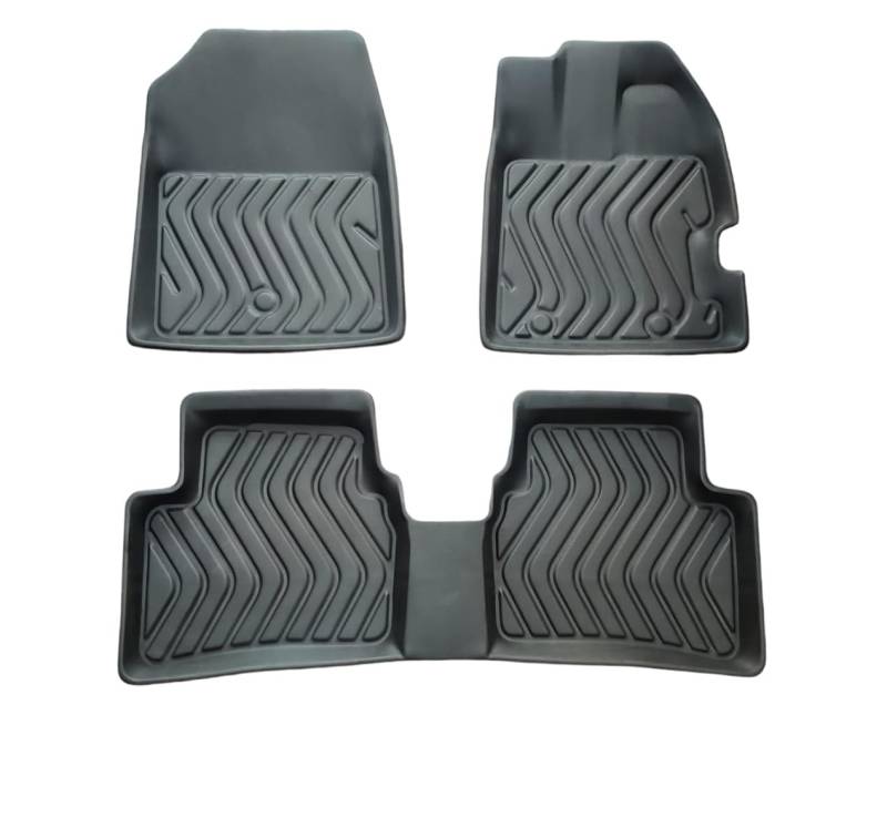 AEspares Auto Fußmatten Hart-PVC 3er Set Schwarz Kompatibel mit Honda Amaze 2018 von AEspares