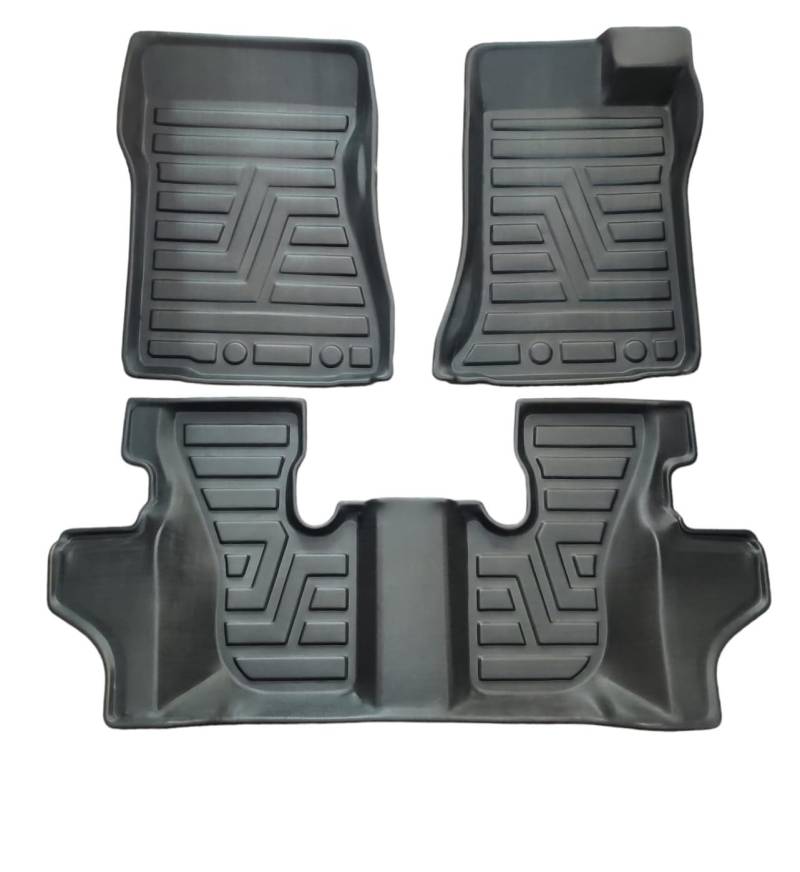 AEspares Auto Fußmatten Hart-PVC 4er Set Schwarz kompatibel mit Mahindra Thar von AEspares