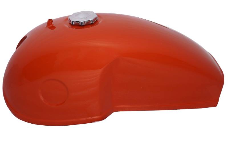 AEspares Kompatibel mit Benelli Mojave Cafe Racer 260 360 Orange Benzintank + Kappe von AEspares