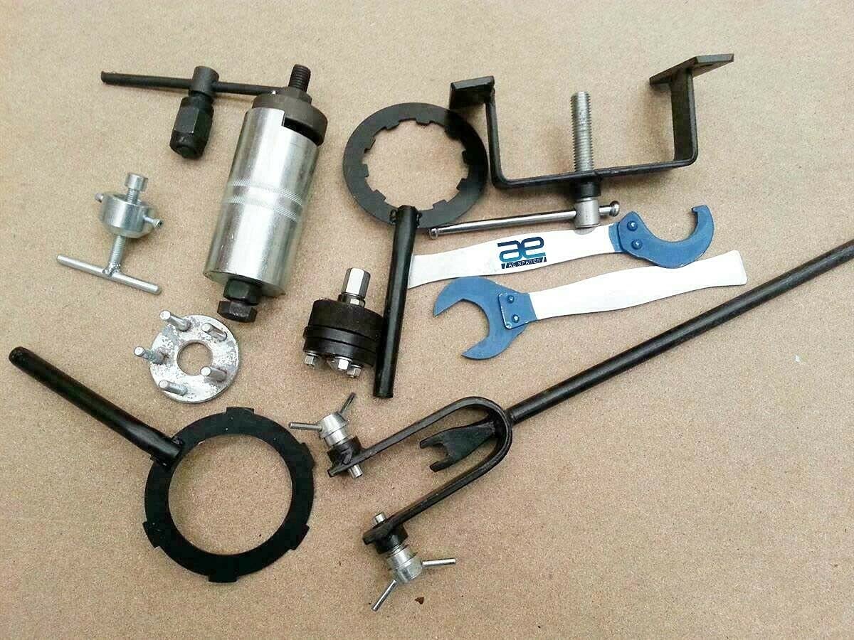 AEspares Lambretta Set mit 11 professionellen Werkzeugen, geeignet für K Kupplung Schwungrad Nabe Ritzel von AEspares
