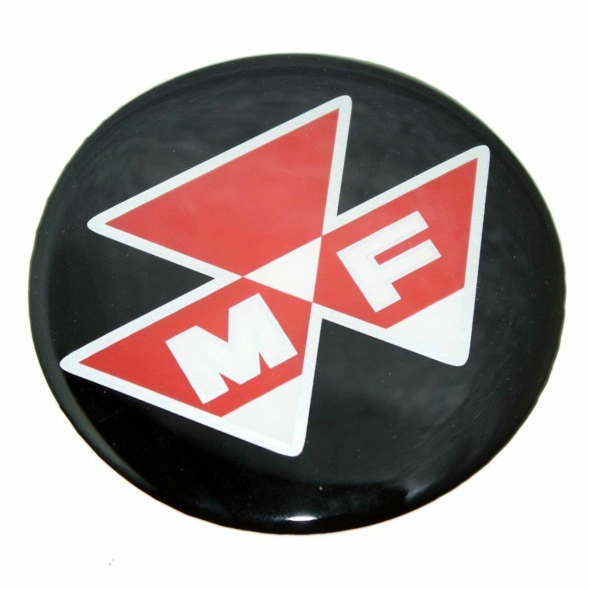 AEspares Massey Ferguson 240 165 175 185 runder Logo-Aufkleber, Schwarz, Rot, Weiß, 85 mm von AEspares