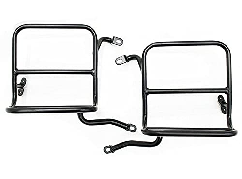 AEspares Passend für Royal Enfield Classic 350 500 Heckgepäckträger-Set, links und rechts, Schwarz von AEspares